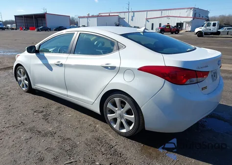 2013 Hyundai Elantra Limited from USA, damaged, VIN 5NPDH4AE4DH433891